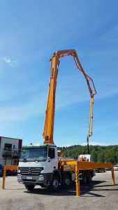 concrete pump truck